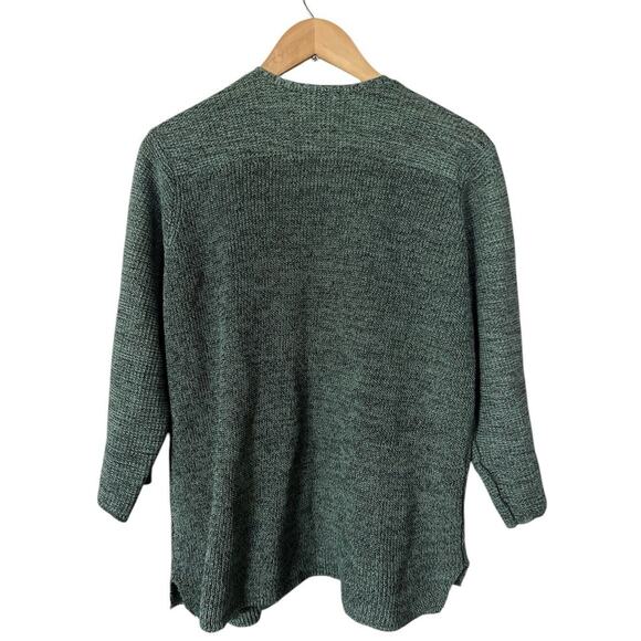 Coldwater Creek Green Marbled Open Front Cardigan Size 2X - Picture 2 of 4